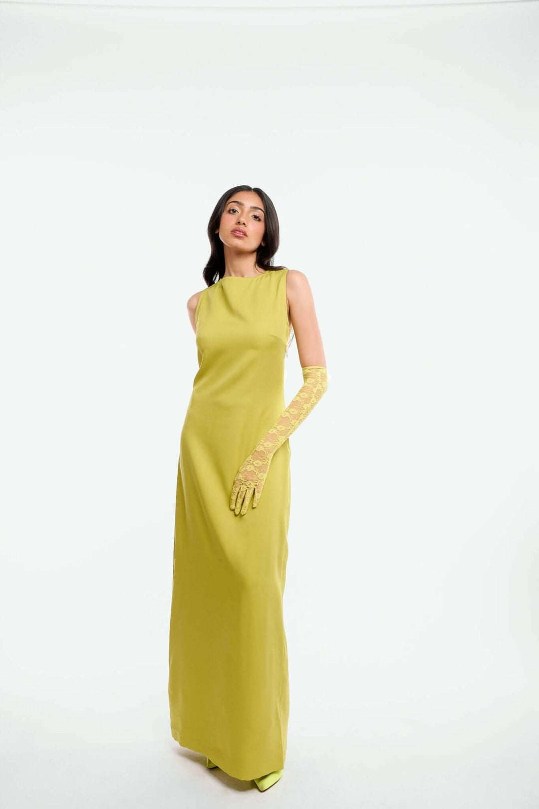 Long Dress with Cross Back Strap - Shopbiaa